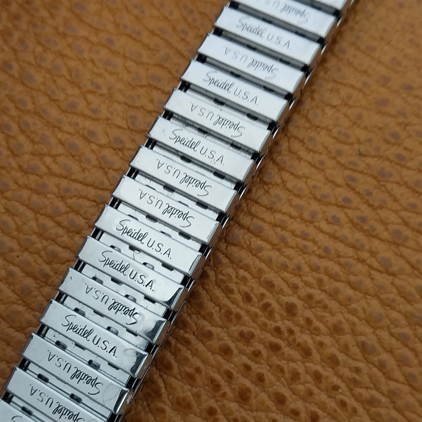 19mm Stainless Steel 1970s USA Speidel Riptide New Old Stock Vintage Watch Band