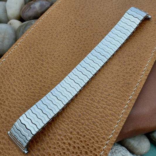 19mm Stainless Steel 1970s USA Speidel Riptide 18mm 16mm nos Vintage Watch Band