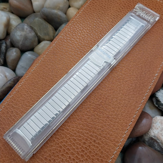 1960s Long Speidel Aquarius Twistoflex Stainless Steel Unused Vintage Watch Band