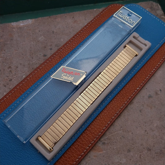 16mm 17mm 18mm 19mm Gold-Tone Speidel Twistoflex Vintage Watch Band