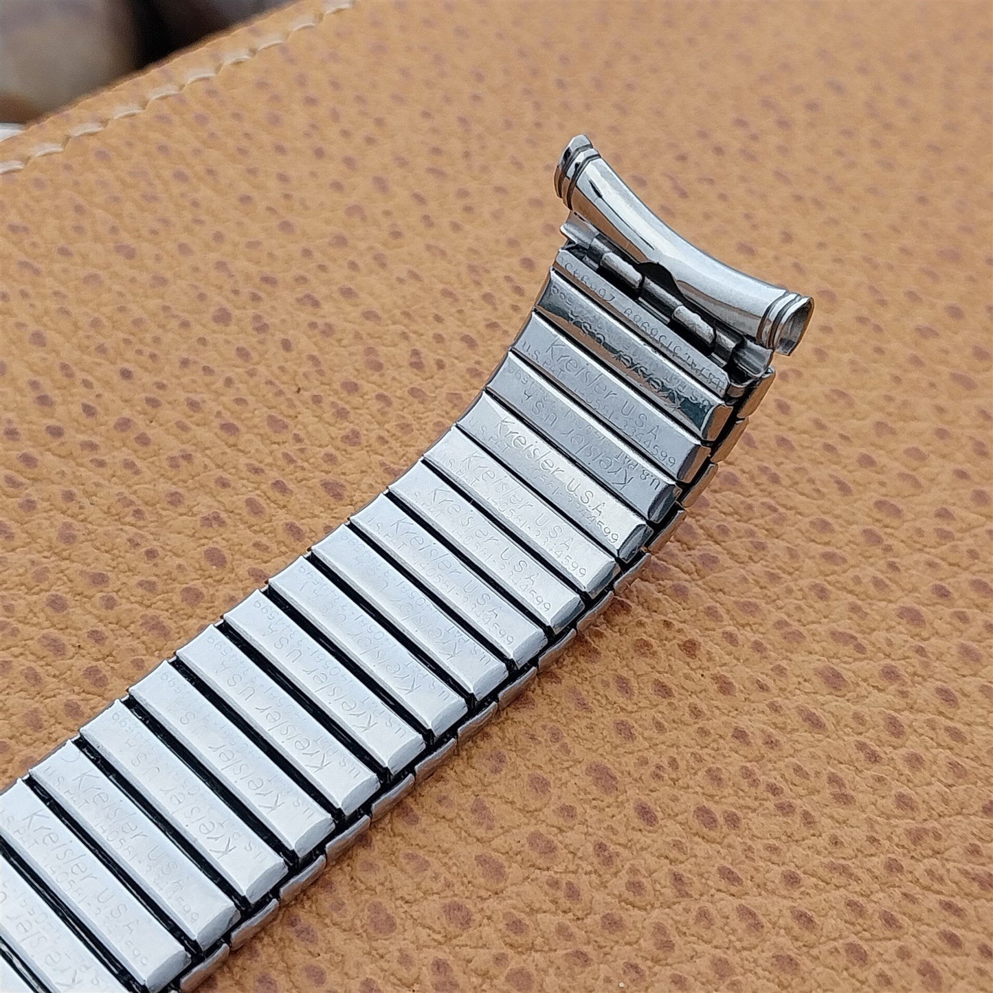 19mm 18mm Kreisler 1960s USA Stainless Steel DuraFlex Unused Vintage Watch Band