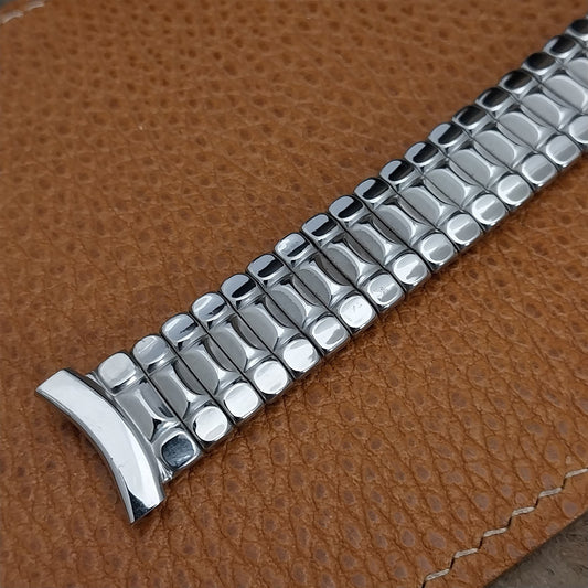 19mm 18mm 1950s Stainless Steel Scissor-Expansion Bellavance Vintage Watch Band