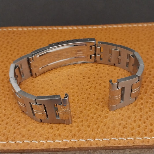 19mm 18mm Stainless Steel Solid-Link JB Champion Unused 1960s Vintage Watch Band