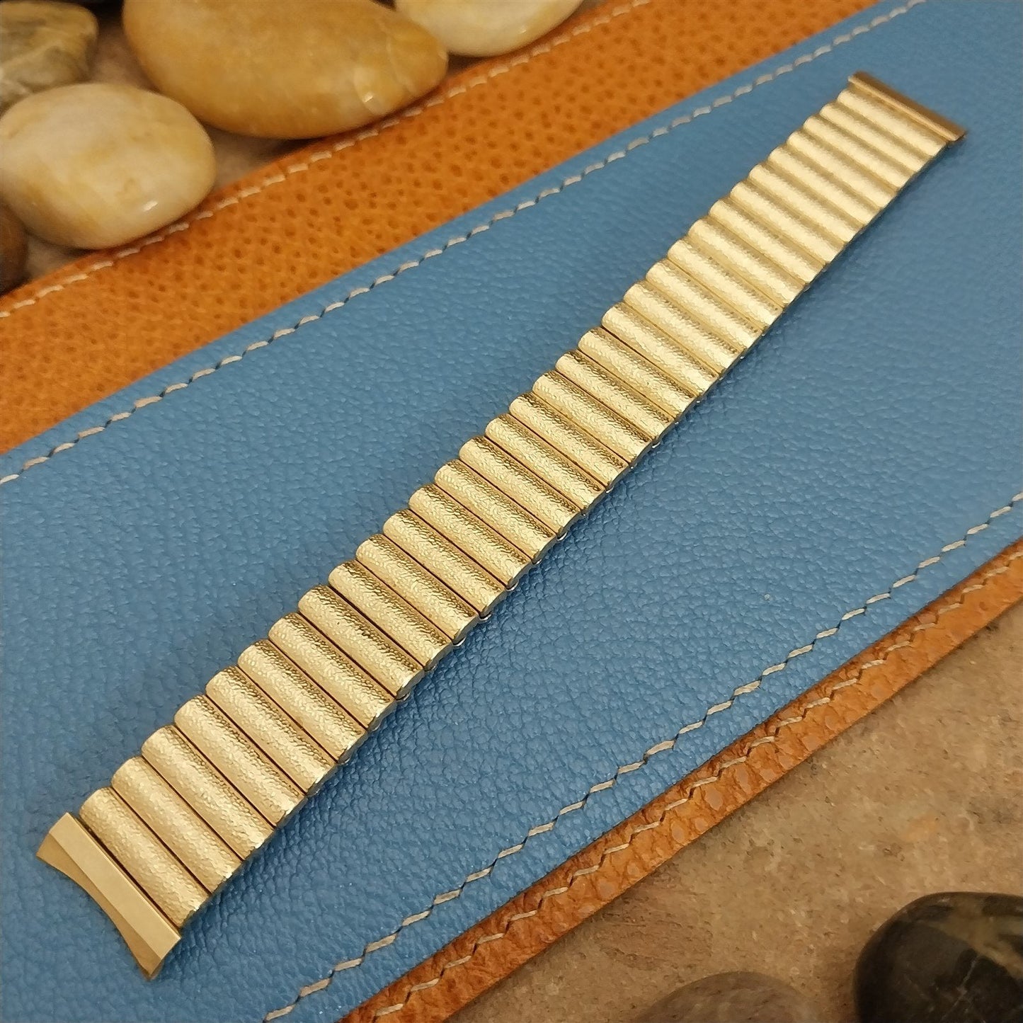 17.2mm 10k Yellow Gold-Filled Baldwin nos Unused 1960s Vintage Watch Band