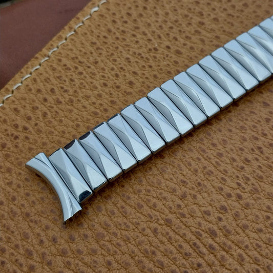 Stainless Steel Scissor-Expansion nos Foster USA Unused 1950s Vintage Watch Band