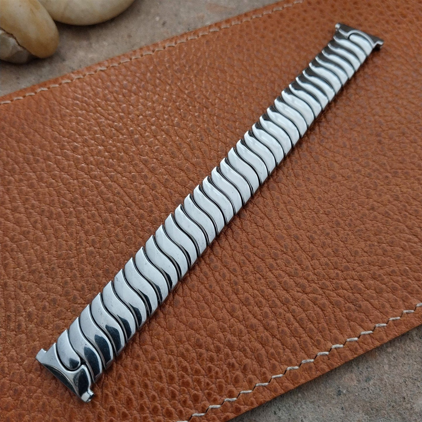 1950s 5/8" Stainless Steel JB Champion Lance USA Short Unused Vintage Watch Band