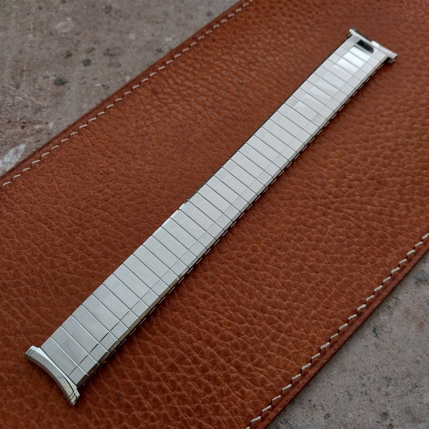 1964 Speidel Sun Valley White Gold Filled 19mm 18mm 16mm Vintage Watch Band