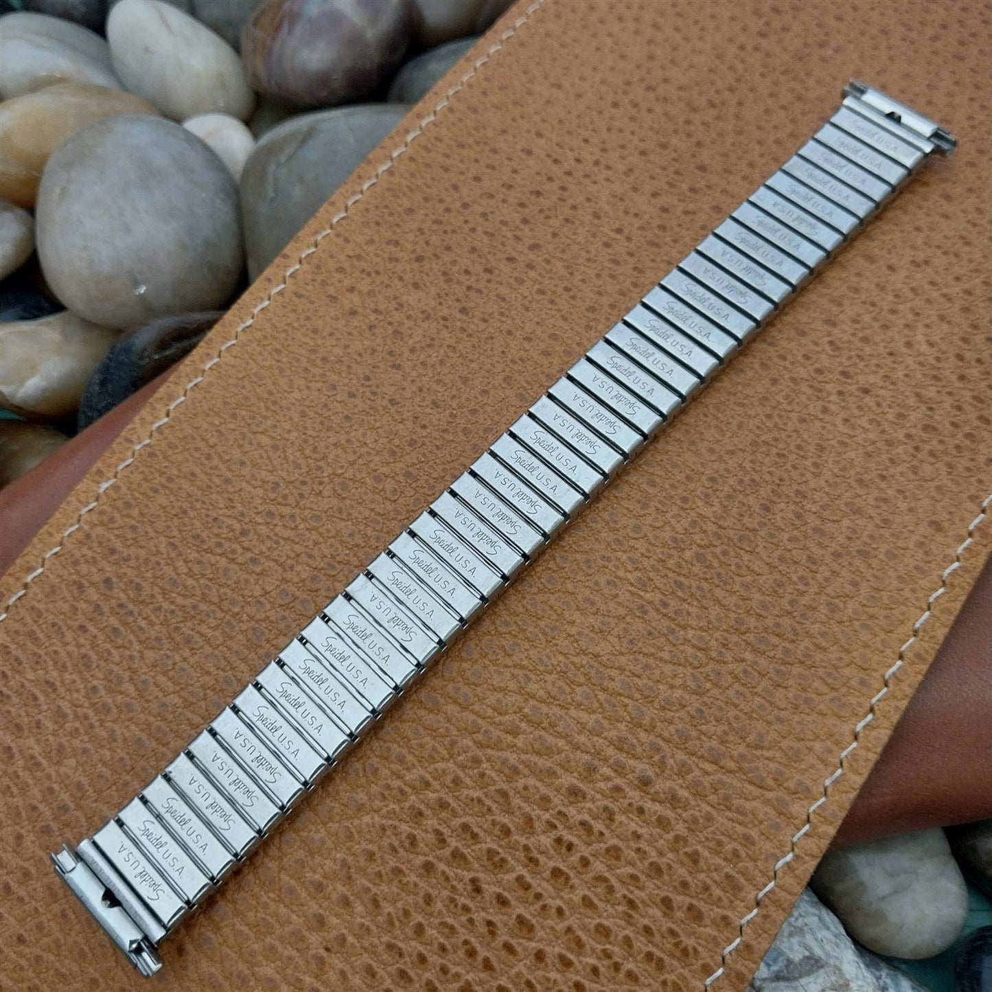 19mm 18mm 16mm Speidel Twisto-Flex Stainless Steel nos 1970s Vintage Watch Band
