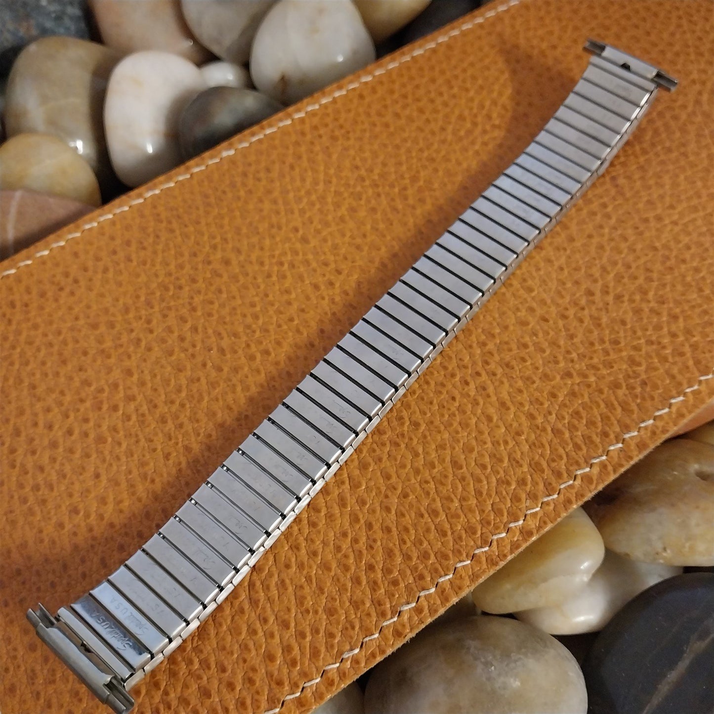 18mm 19mm 20mm 1970s Speidel Long Classic Stainless Steel nos Vintage Watch Band