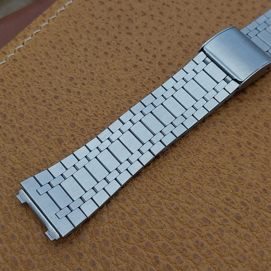 18mm lcd led digital Quartz Stainless Steel Unused nos Vintage Watch band