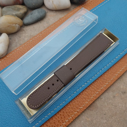 Vintage 19mm JB Champion Scotch Grain Tapered 19mm/16mm Unused 1960s Watch Strap