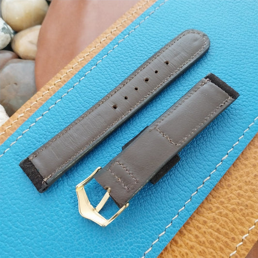 1960s 5/8" Wolverine 1-Keeper Short Brushed Pigskin Unused Vintage Watch Band