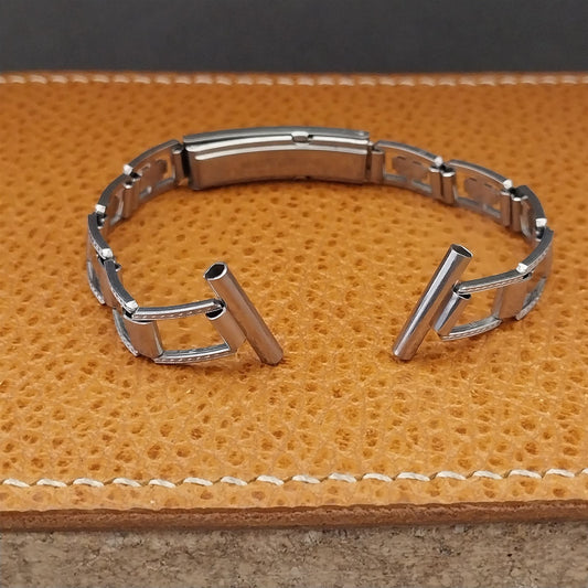 5/8" Art Deco 1940s JB Champion Lance Stainless Steel nos Vintage Watch Band