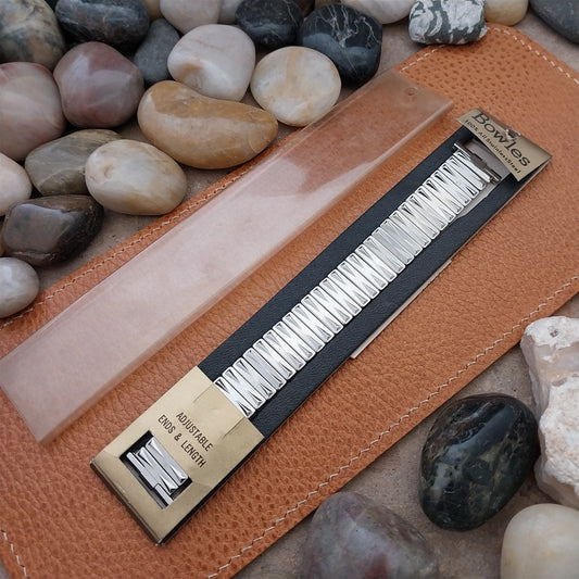 1960s Stainless Steel Vintage Watch Band Bowles USA nos 18mm-19mm
