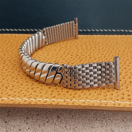 19mm 18mm 16mm Vintage Stainless Steel Mesh Duchess Classic nos 1950s Watch Band