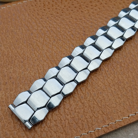 5/8" Bellavance Stainless Steel Quadra-Stretch Expansion 50s Vintage Watch Band