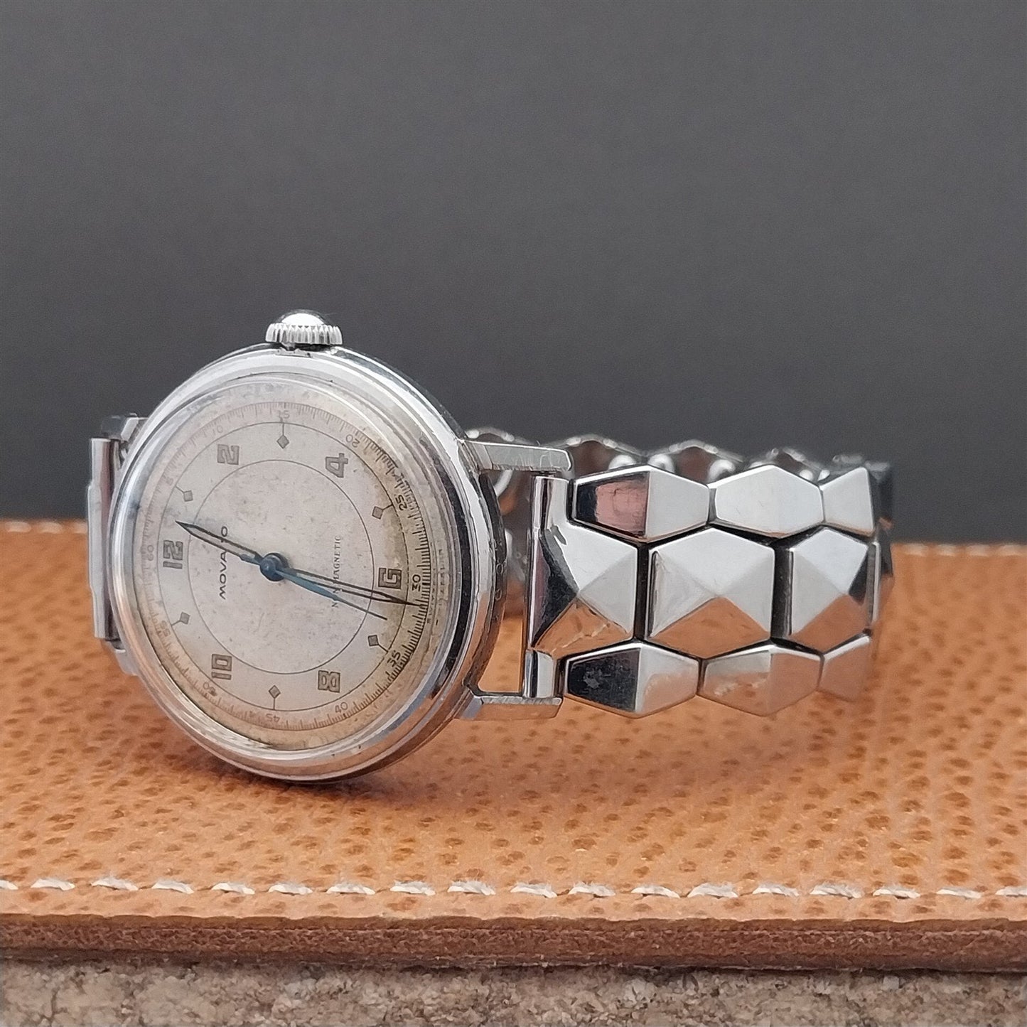 5/8" Bellavance Stainless Steel Quadra-Flex Expansion 1950s Vintage Watch Band