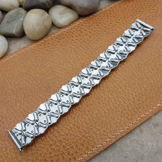 5/8"-3/4" Bellavance Stainless Steel Quadra-Stretch Expansion Vintage Watch Band