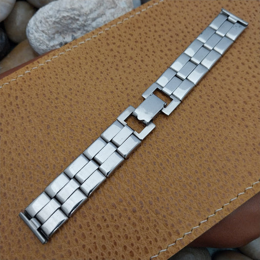 5/8" Nickel-Plated Expansion Link nos 1930s-1940s Unused Vintage Watch Band