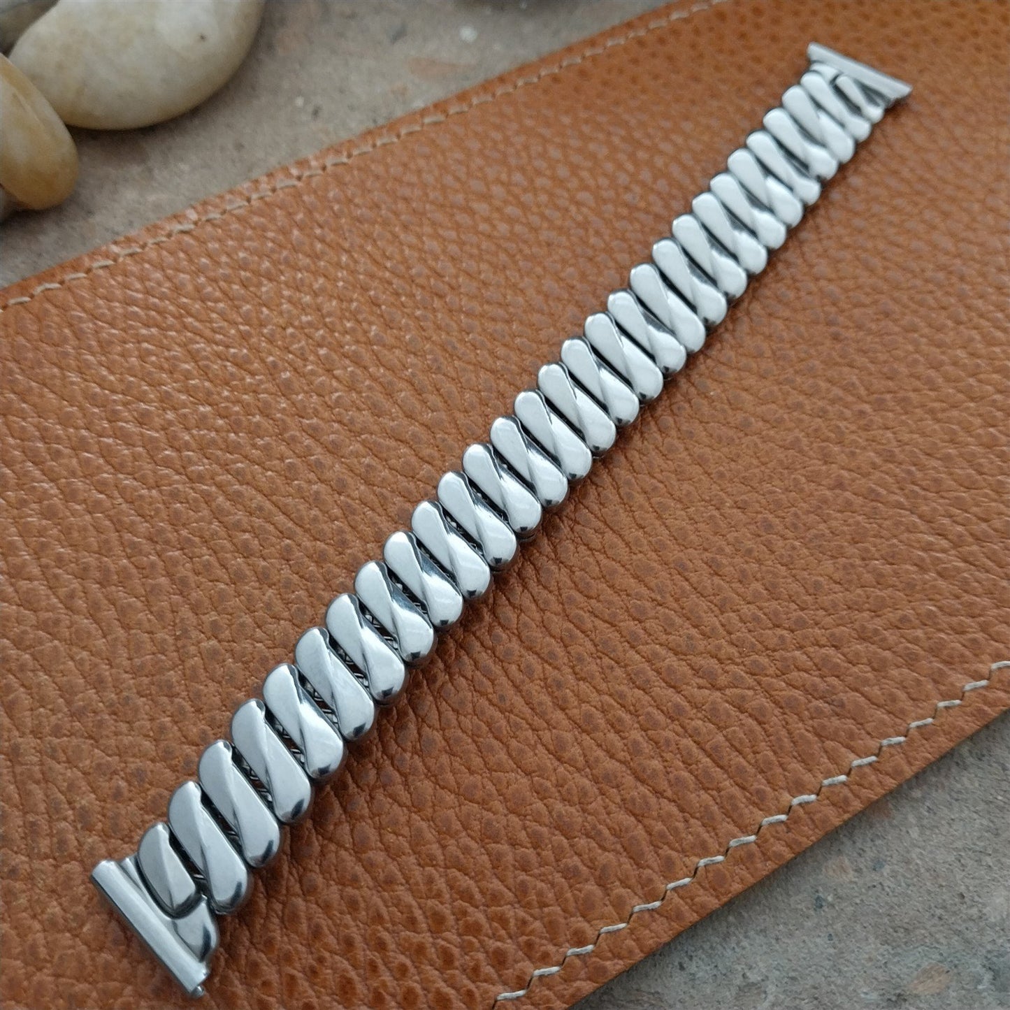 5/8 Bellavance USA Stainless Steel Expansion Unused nos 1950s Vintage Watch Band