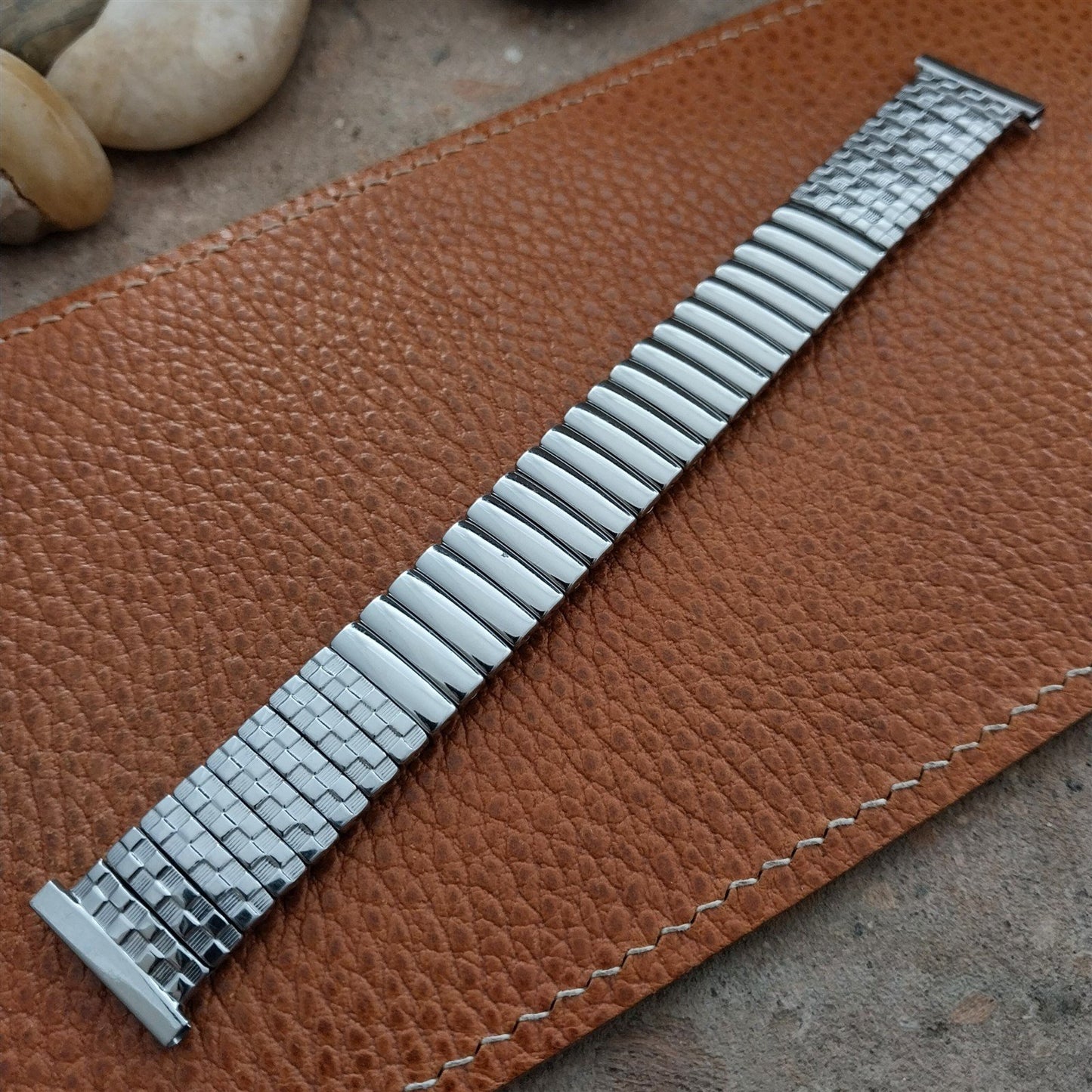 1950s Vintage Stainless Steel Foster USA Long Classic Stretch Unused Watch Band