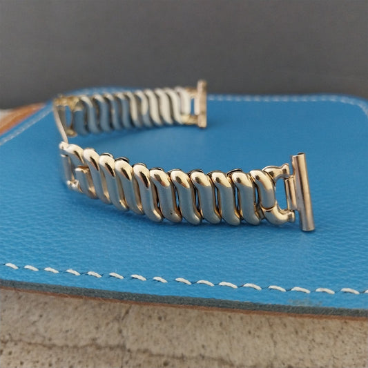 1940s Gold-Filled 5/8" 16mm Kestenmade ID tag nos Unused Vintage Watch Band