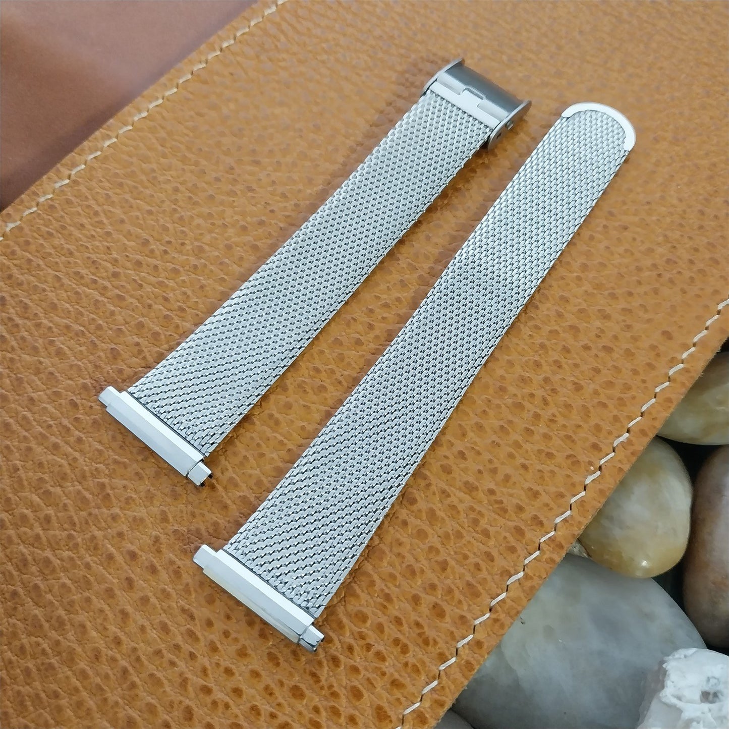 22mm 20mm 19mm Stainless Steel Mesh Speidel 1970s Unused Watch Band