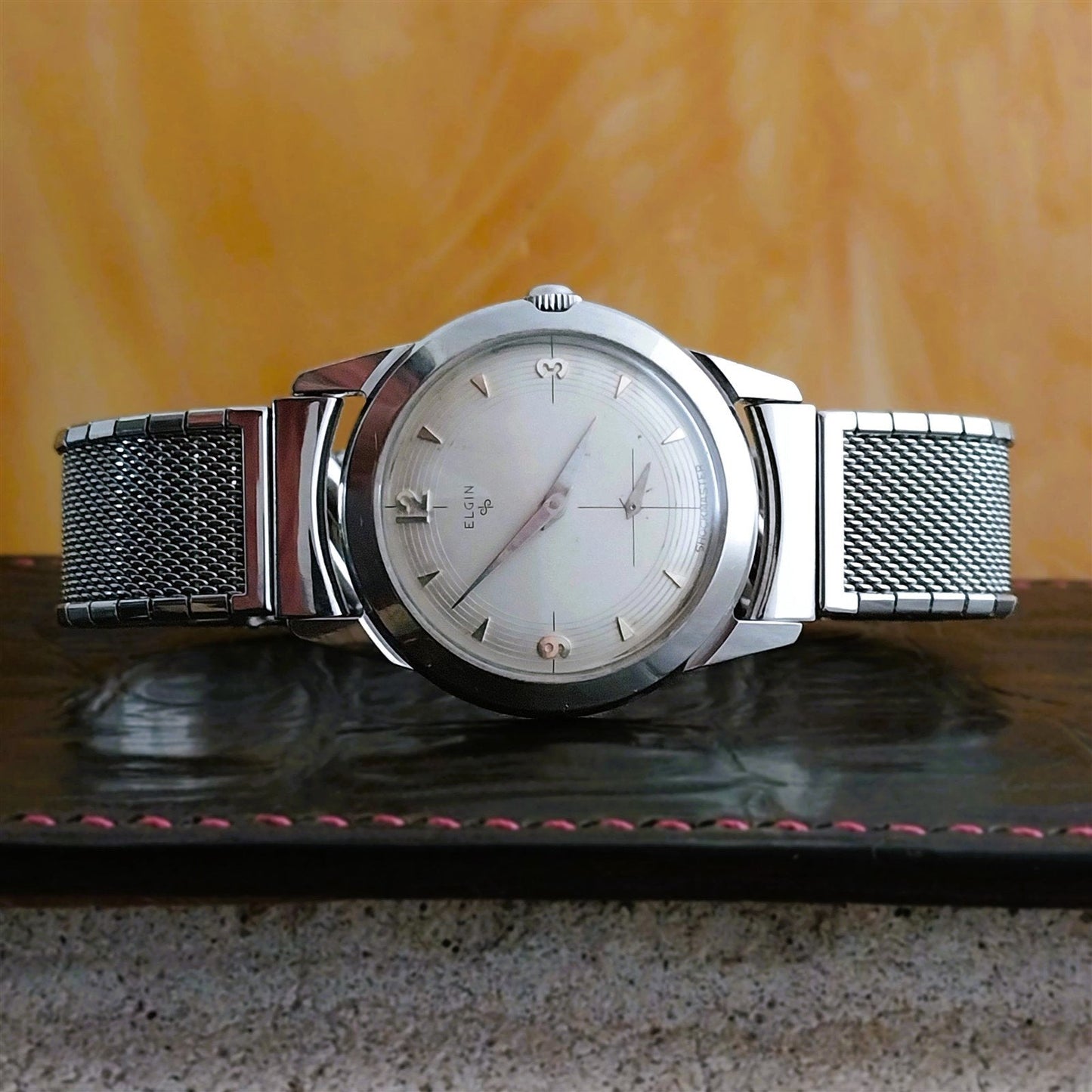 Hadley Elgin Stainless Steel Mesh Unused Classic 1960s nos Vintage Watch Band