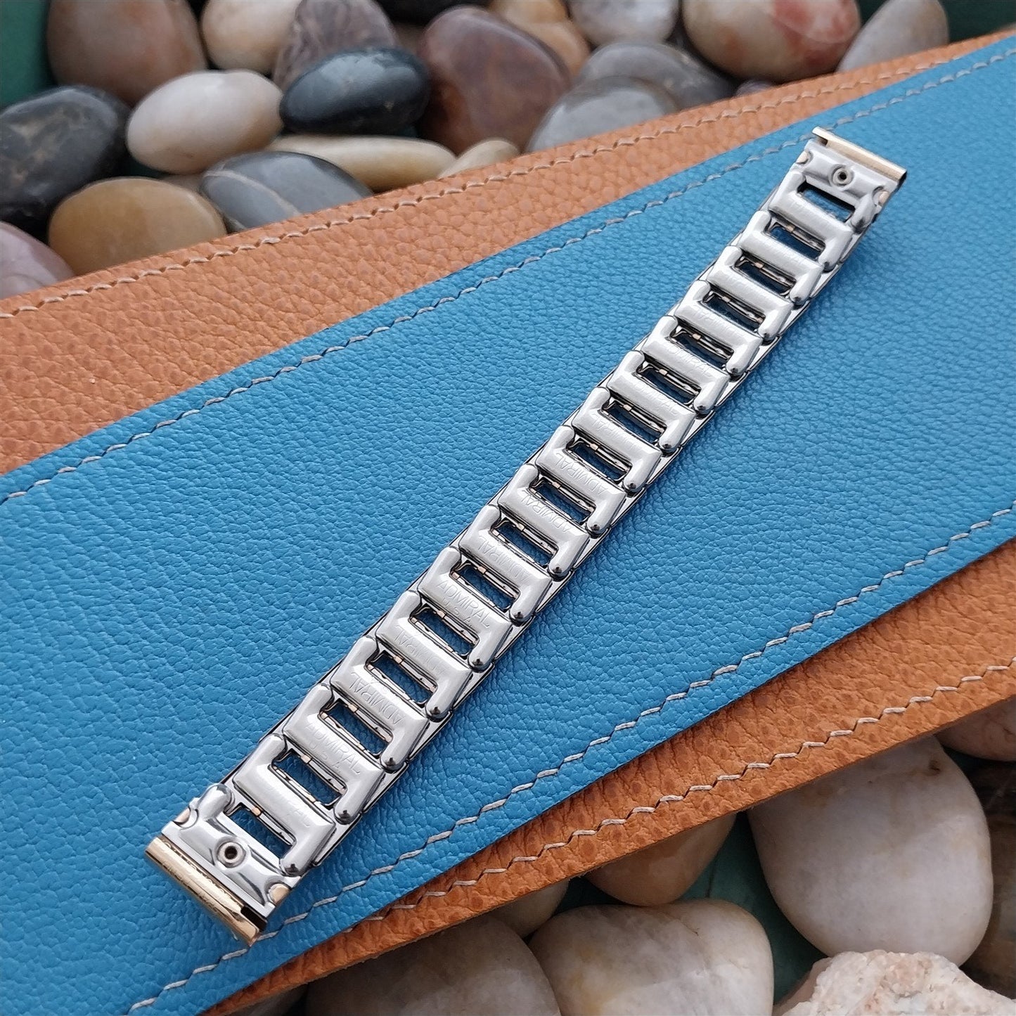 Art Deco 5/8" Admiral Riviera Gold-Filled Expansion Unused Vintage Watch Band