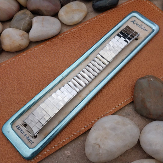 17.2mm 11/16" Kreisler USA Stainless Steel nos Unused 1960s Vintage Watch Band