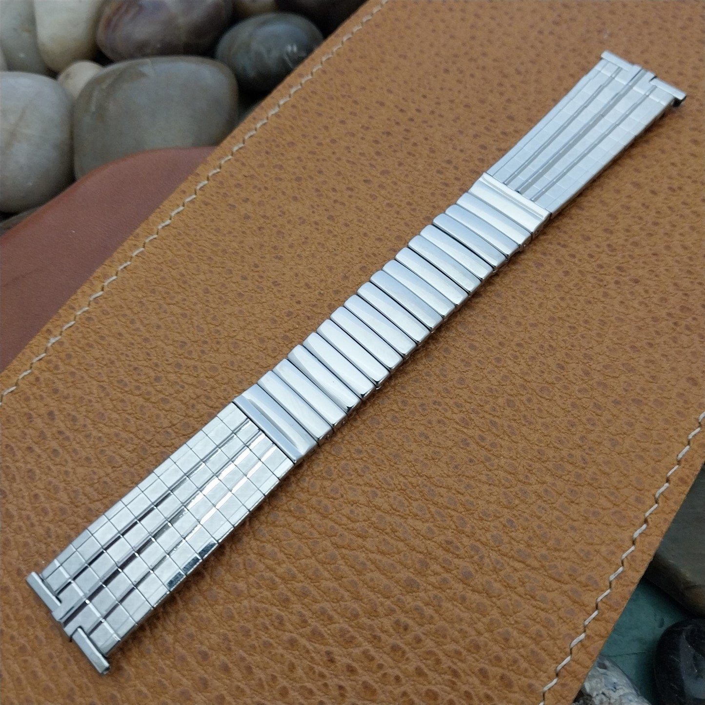 JB Champion USA Stainless Steel 18mm 19mm mcm 1960s nos Vintage Watch Band