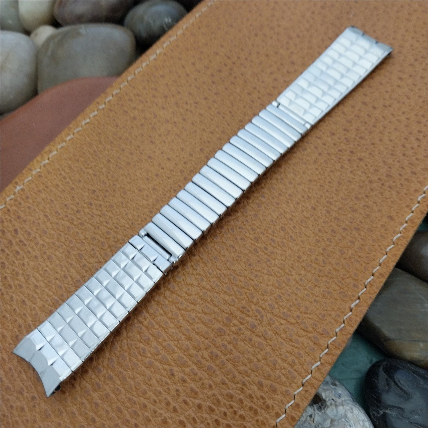 17.2mm 11/16" JB Champion 1960s Stainless Steel Unused Vintage Watch Band