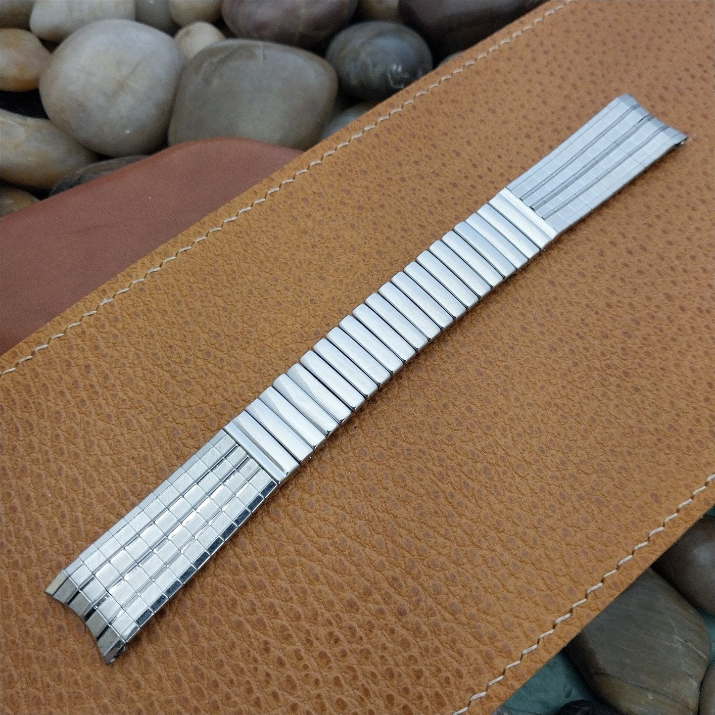 17.2mm JB Champion USA Stainless Steel nos Unused 1960s Vintage Watch Band