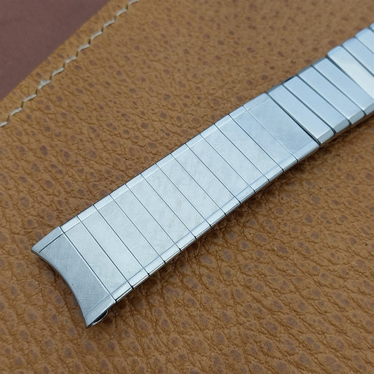 17mm Stainless Steel nos 1960s Expansion Craftex Unused nos Vintage Watch Band