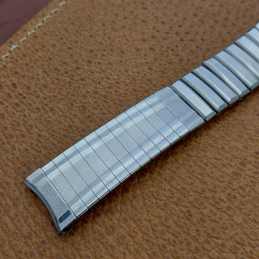 17.2mm Stainless Steel Short Expansion Mid-Century nos 1960s Vintage Watch Band