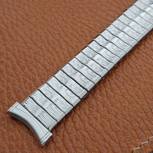 Vintage 19mm 18mm 16mm Stainless Steel Stretch Lenox Unused 1960s Watch Band