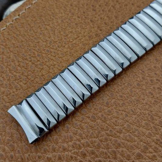 Pride Japan 5/8" Stainless Steel Expansion 1970s Unused nos Vintage Watch Band
