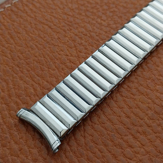 1970s Speidel Fullback Long Stainless Steel 19mm Unused nos Vintage Watch Band