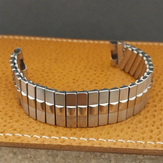 5/8" Prospect Stainless Steel Scissor Expansion nos Unused Vintage Watch Band