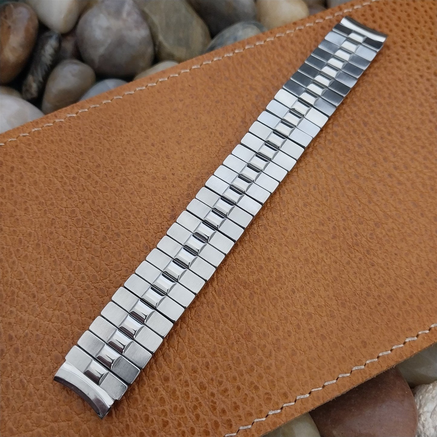 5/8" Prospect Stainless Steel Scissor Expansion nos Unused Vintage Watch Band