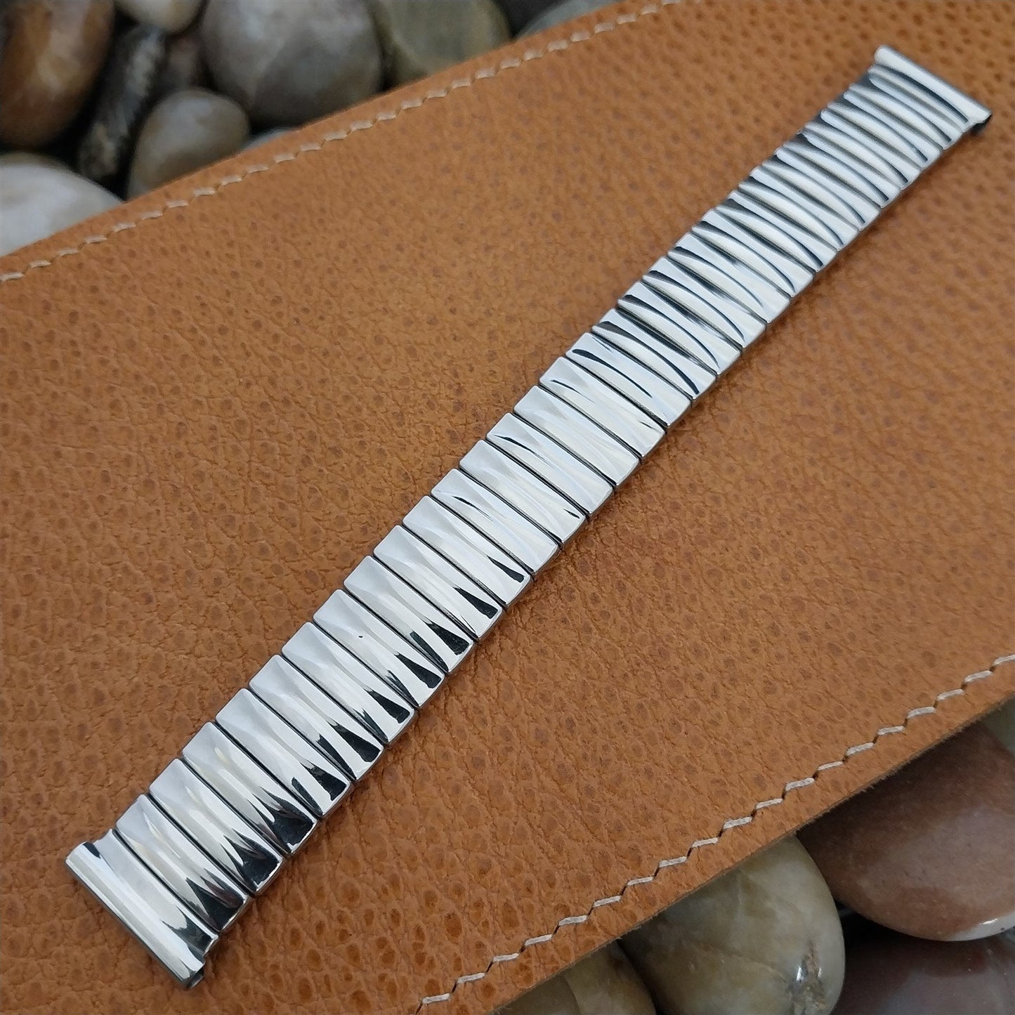 18mm Expandro Flex Stainless Steel Expansion Unused nos Vintage Watch Band