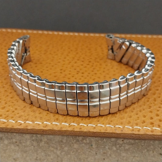 16mm JB Champion Canada Long Stainless Steel Expansion 1960s Vintage Watch Band