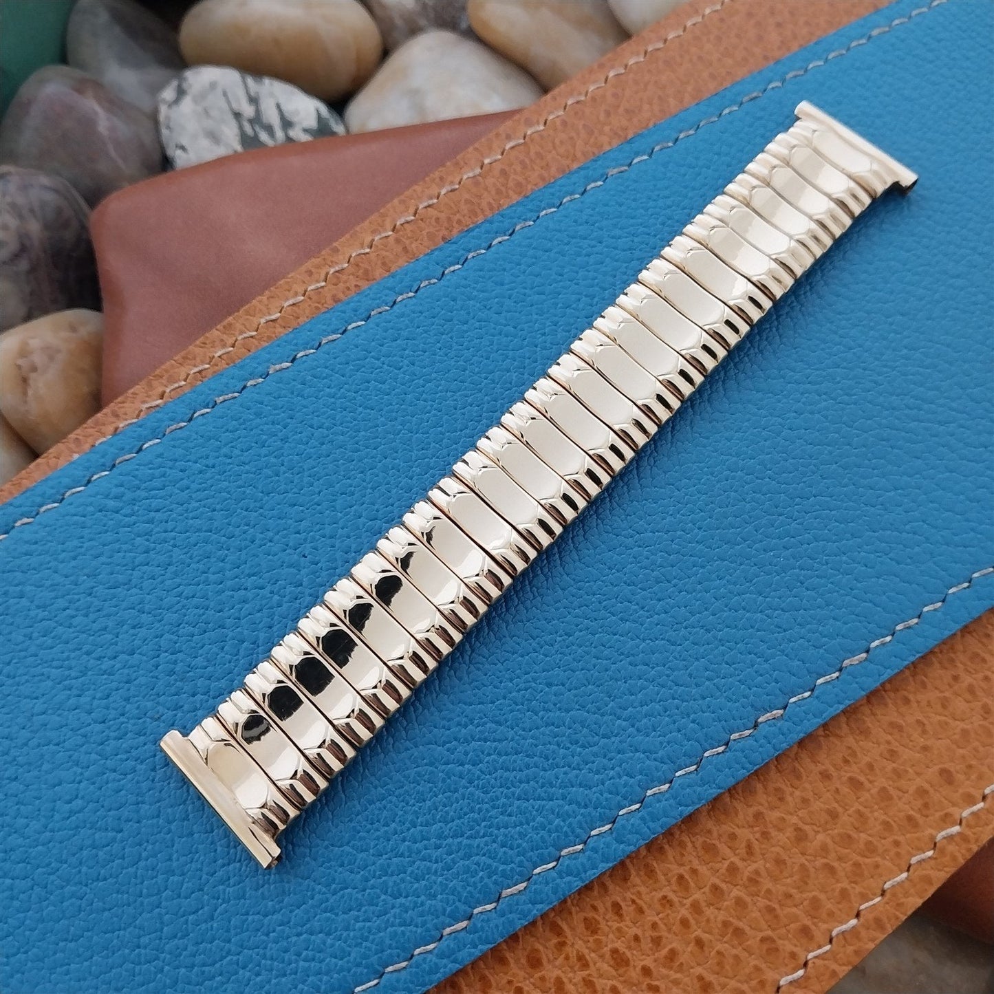 Bellavance 10k Gold-Filled Short Unused 1950s Vintage Watch Band 16mm 18mm 19mm