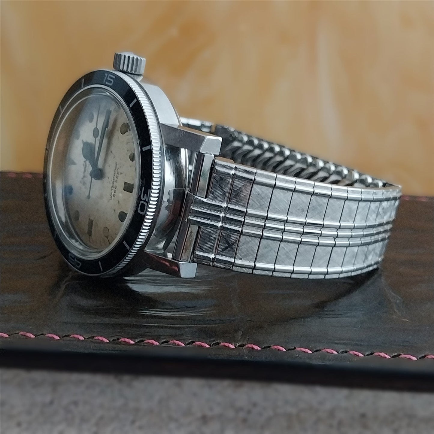 19mm 18mm JB Champion Stainless Steel Expansion Unused 1960s Vintage Watch Band