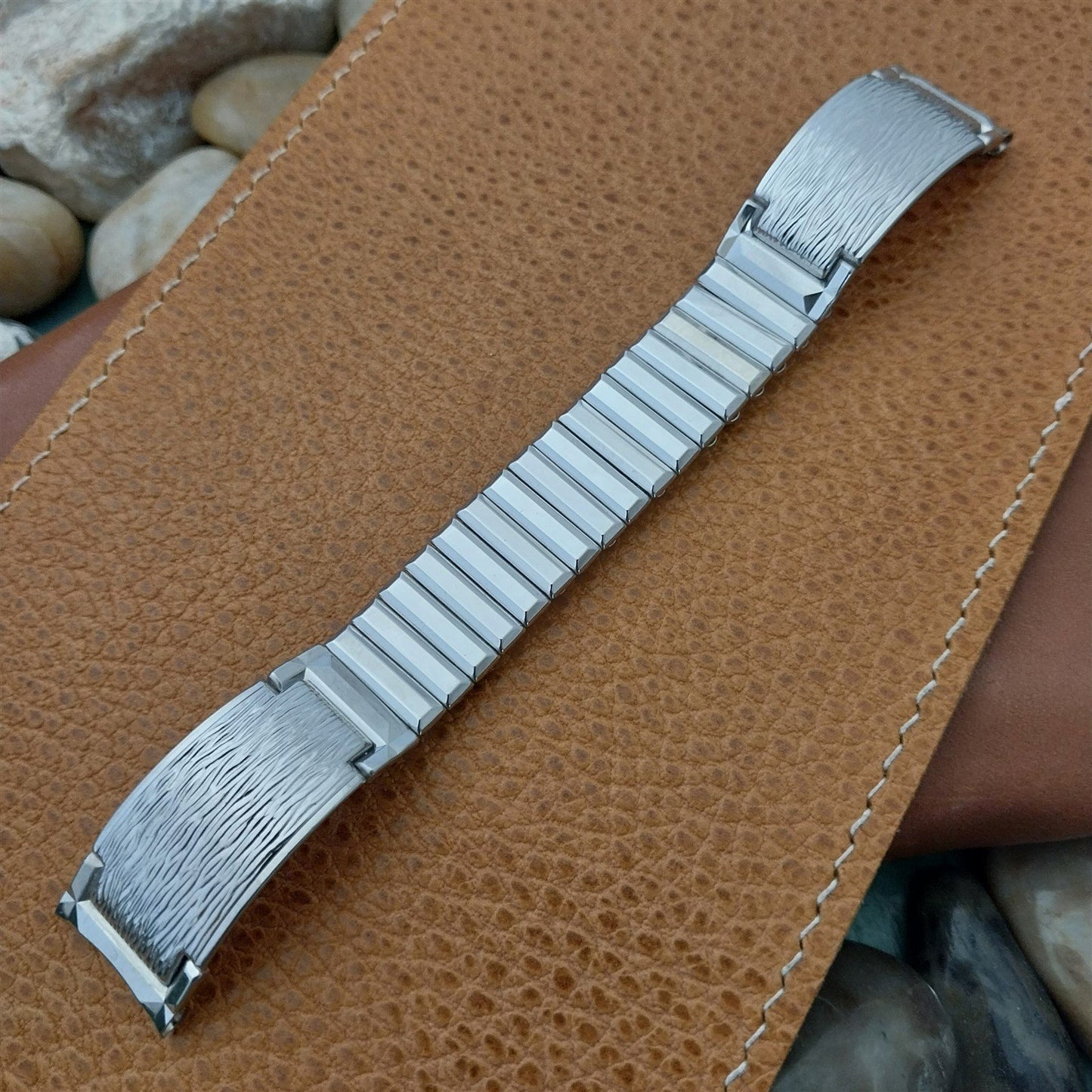 Vintage 17.2mm Stainless Steel Stretch Kreisler Unused Classic 1950s Watch Band