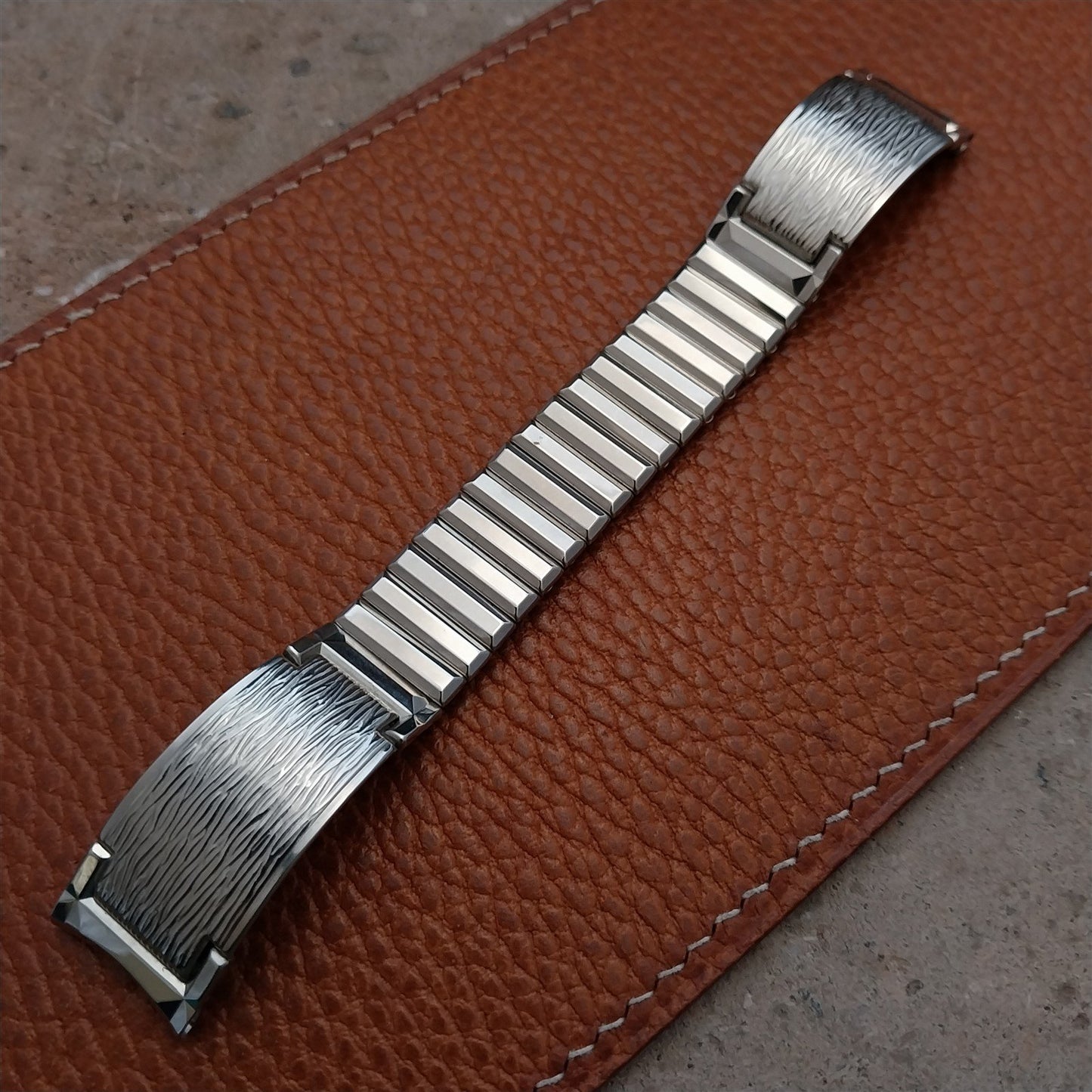 Vintage 17.2mm Stainless Steel Stretch Kreisler Unused Classic Watch Band