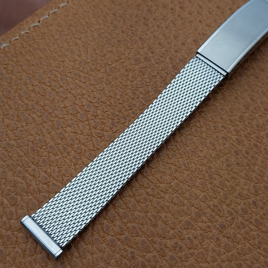 Kestenmade Womens Stainless Steel Mesh 14mm 13mm Unused 1960s Vintage Watch Band