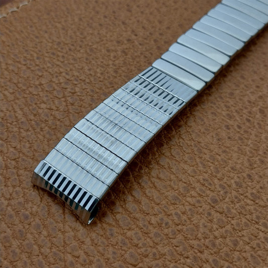 17.2mm Baldwin Stainless Steel Expansion nos Unused 1960s-1970s Watch Band