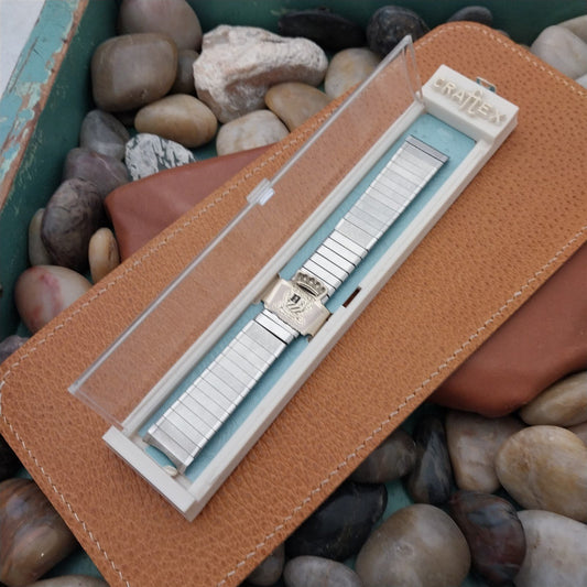 Vintage 17.2mm Stainless Steel Stretch Craftex Classic 1960s Unused Watch Band