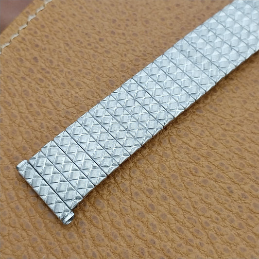 19mm 18mm Speidel White Gold-Fill Expansion 1961 Unused long Vintage Watch Band